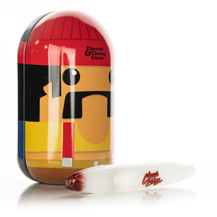Cheech & Chong® Glass | 6" Labrador Hand Pipe in Collectible Tin [CC2041] | Jupiter Grass