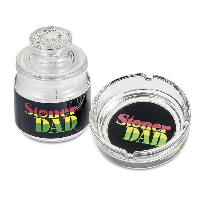 ASHTRAY AND STASH JAR SET - STONER DAD DESIGN | Jupiter Grass