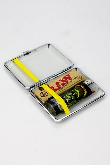 Metal Leather Cigarette Case Box of 12 | Jupiter Grass