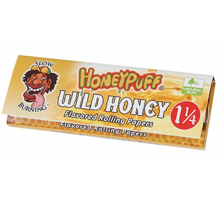 Honey Puff | Slow Burning Flavored Rolling Paper-12 booklets/display  [P802x] | Jupiter Grass