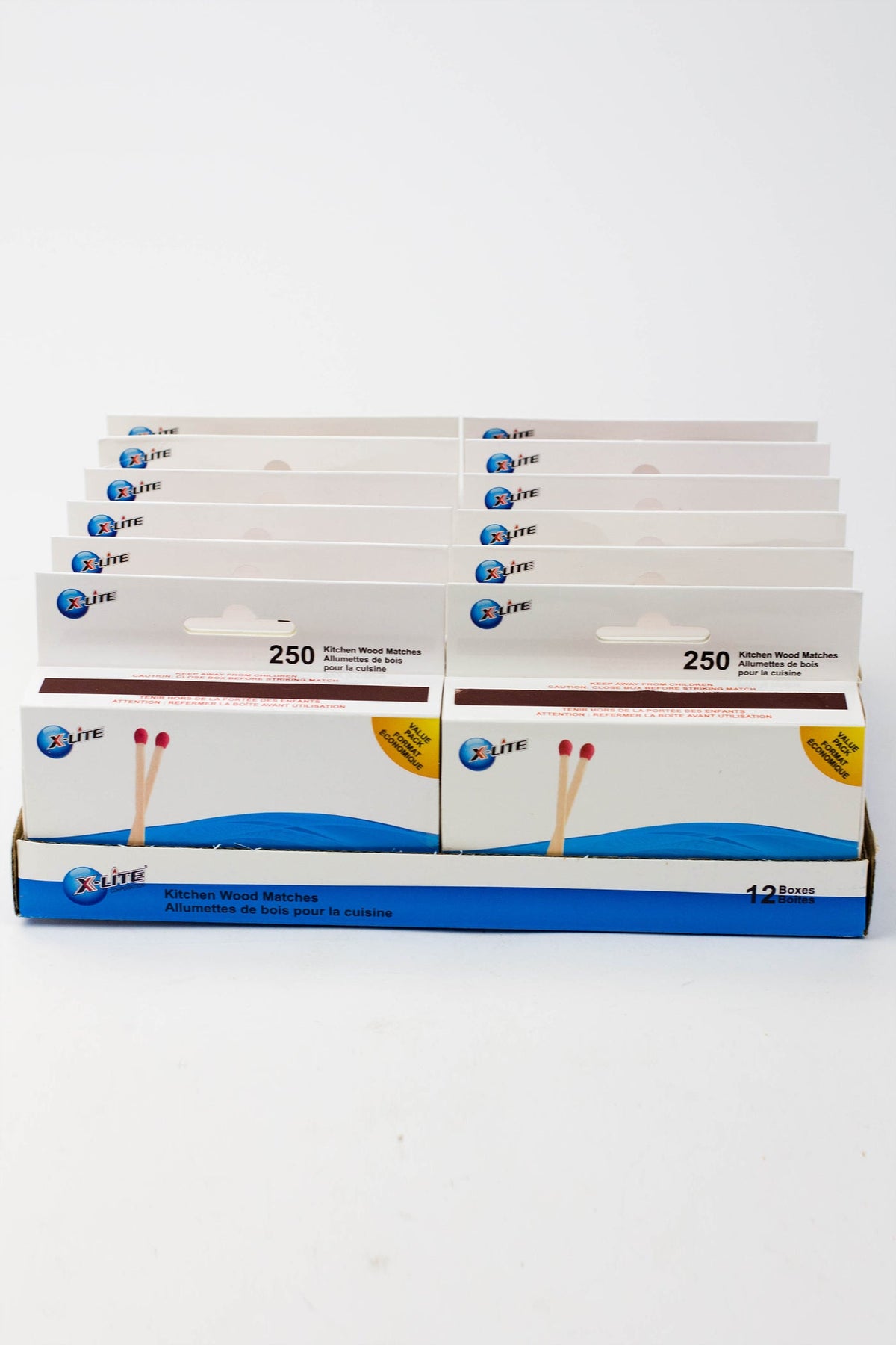 Matchs Box Mat X-lite 250 kitchen wood matches MAT-250 Box of 12 — Jupiter Grass