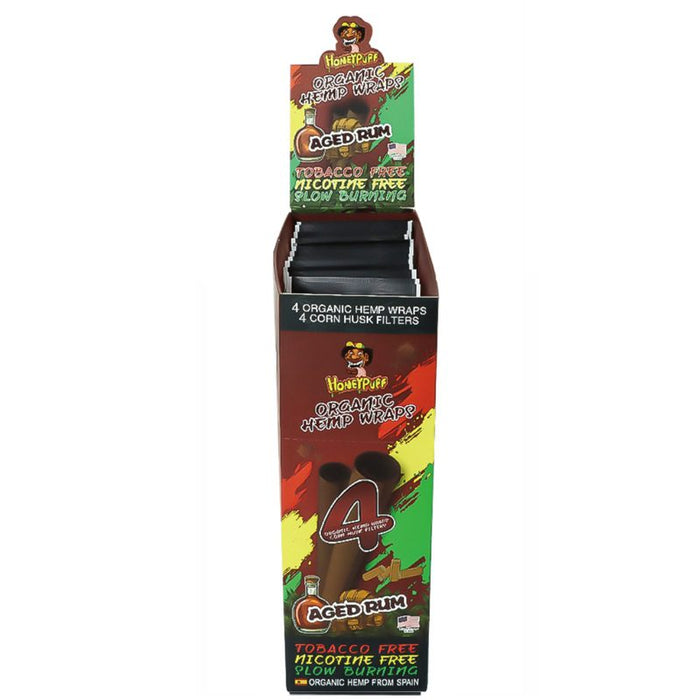 HoneyPuff | Slow Burning Hemp Wrap –  15 Packs/Display [P811X] | Jupiter Grass