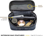 Herb & Mary | Smell Proof Accessories Storage Stash Case w/Integrated Combo Lock (Small) | Jupiter Grass