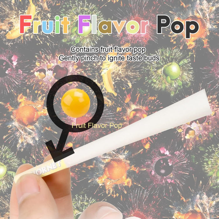 Honeypuff | 1 1/4 Size Fruit flavor tip 6pk Hemp cones Box of 20 | Jupiter Grass