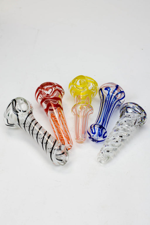 4" Soft glass hand pipe Jar of 30 | Jupiter Grass