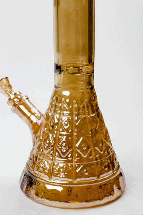 14" Infyniti embossed diamond beaker 7 mm glass bong | Jupiter Grass
