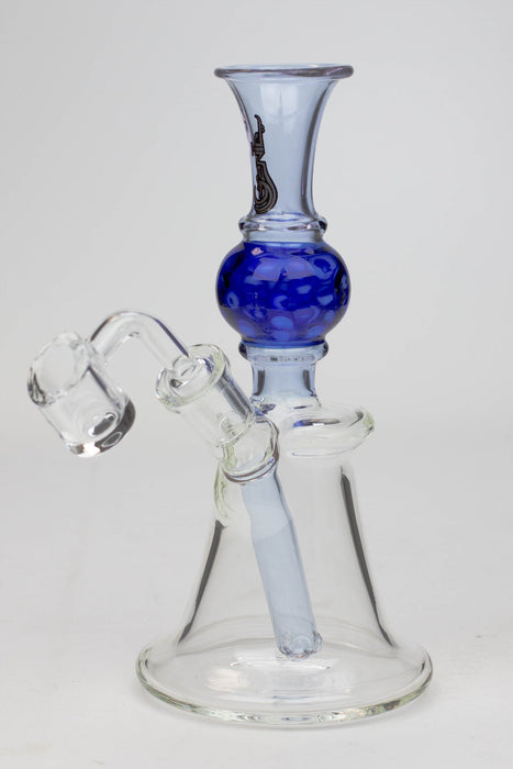7" Genie hand bell fixed stem dab rig | Jupiter Grass