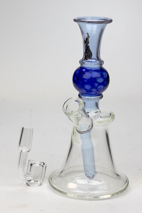 7" Genie hand bell fixed stem dab rig | Jupiter Grass