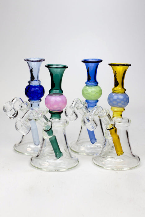 7" Genie hand bell fixed stem dab rig | Jupiter Grass