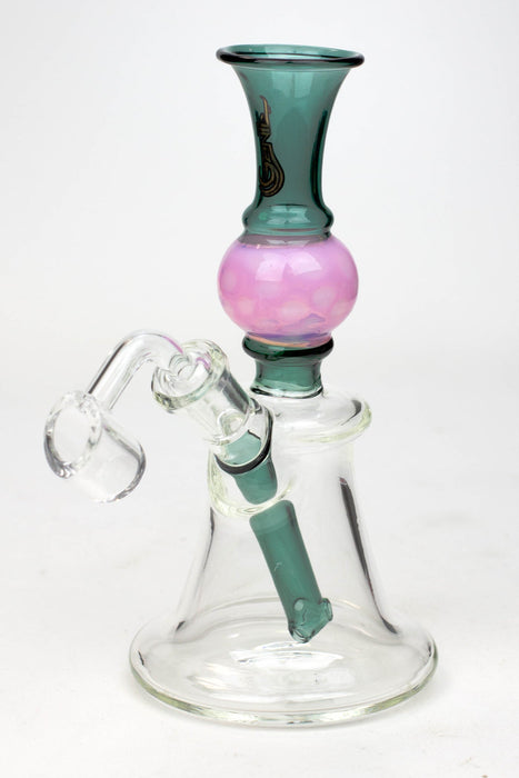 7" Genie hand bell fixed stem dab rig | Jupiter Grass