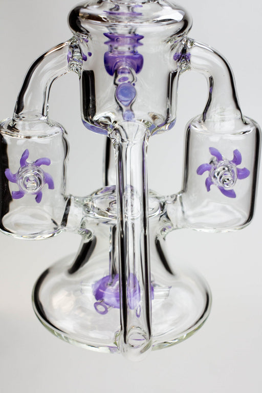8.5" Genie twin turbine recycler dab rig | Jupiter Grass