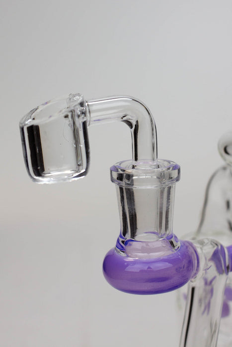 8.5" Genie twin turbine recycler dab rig | Jupiter Grass