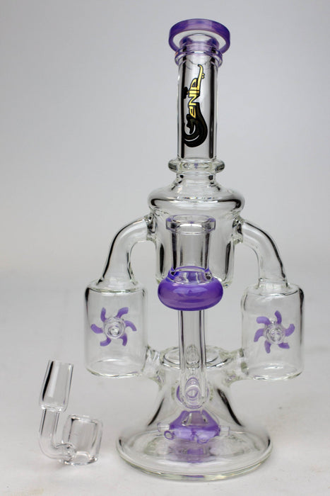 8.5" Genie twin turbine recycler dab rig | Jupiter Grass