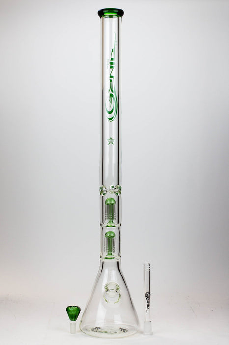 30" Genie 9 mm Dual tree arms beaker glass water bong | Jupiter Grass
