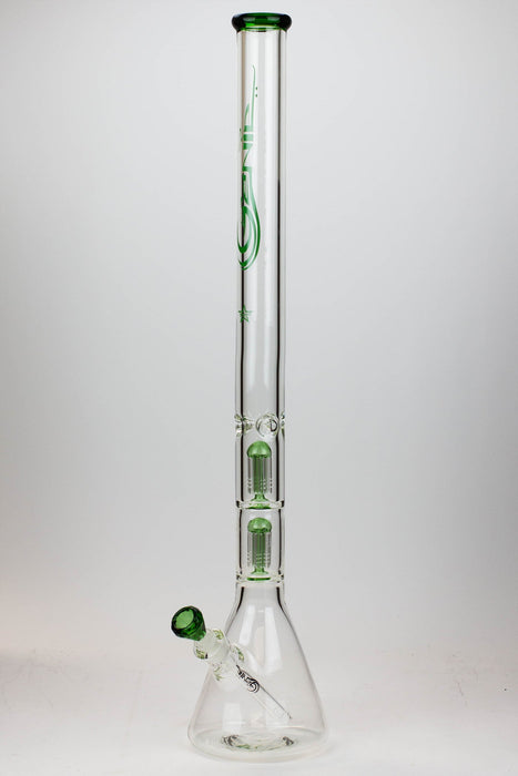 30" Genie 9 mm Dual tree arms beaker glass water bong | Jupiter Grass