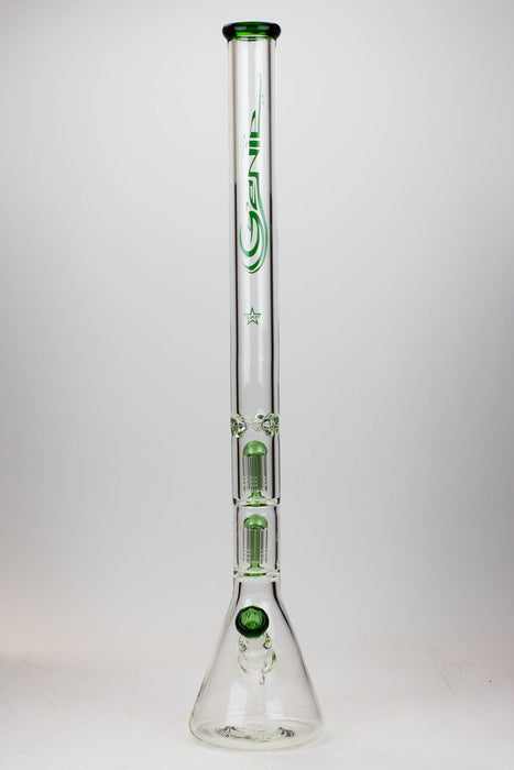 30" Genie 9 mm Dual tree arms beaker glass water bong | Jupiter Grass