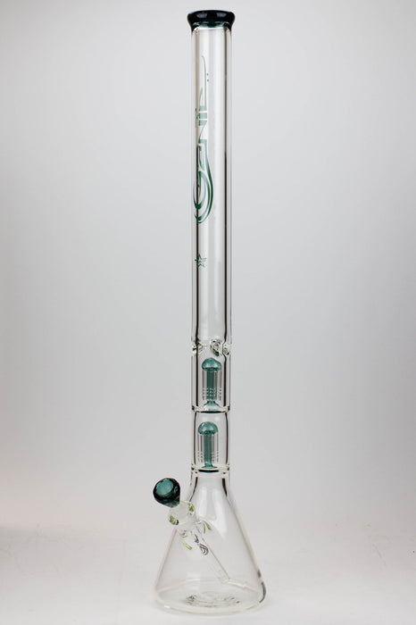 30" Genie 9 mm Dual tree arms beaker glass water bong | Jupiter Grass