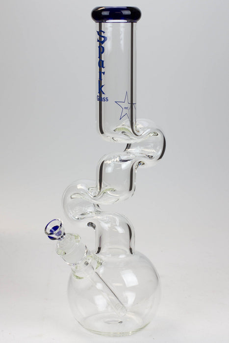 16" Spark 7mm kink zong glass bong | Jupiter Grass