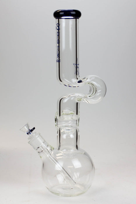 16" Spark 7mm kink zong glass bong | Jupiter Grass