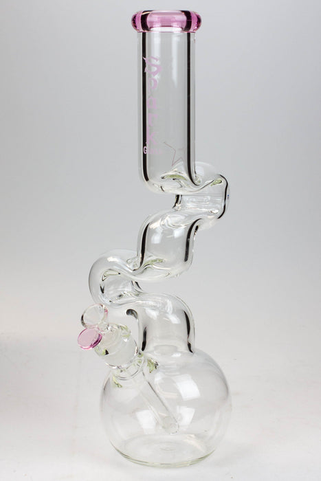 16" Spark 7mm kink zong glass bong | Jupiter Grass