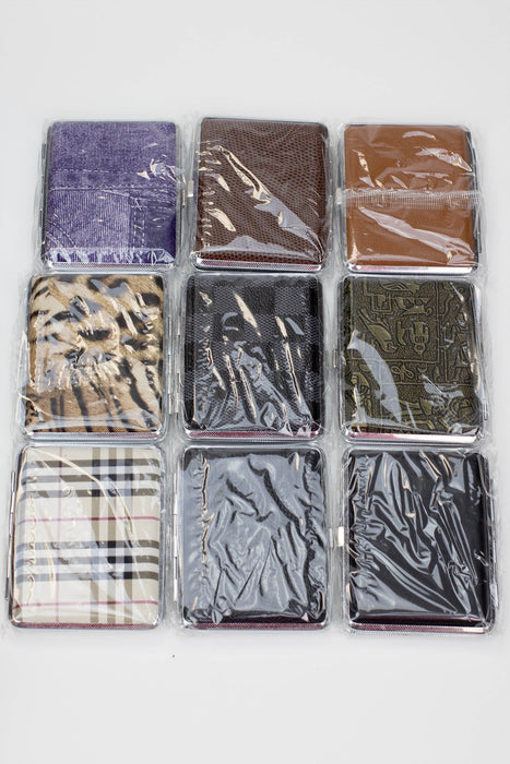 Metal Leather B Cigarette Case Box of 12 | Jupiter Grass
