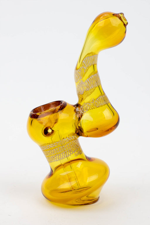 5.5" Single chamber middle stripe bubbler-Assorted | Jupiter Grass