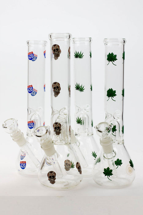11.5" single dome percolator glass water bong | Jupiter Grass