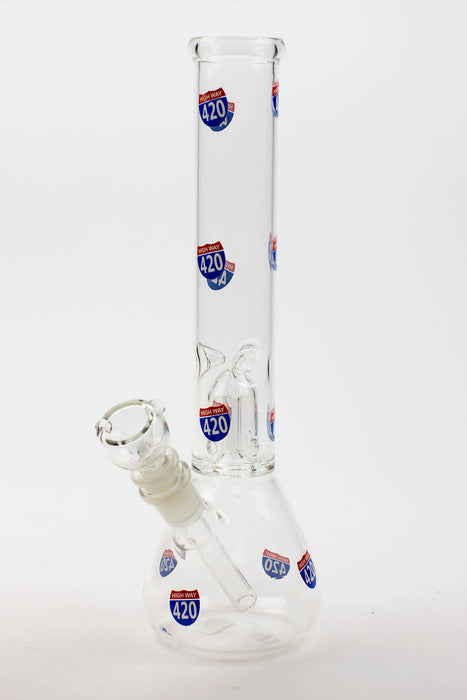 11.5" single dome percolator glass water bong | Jupiter Grass