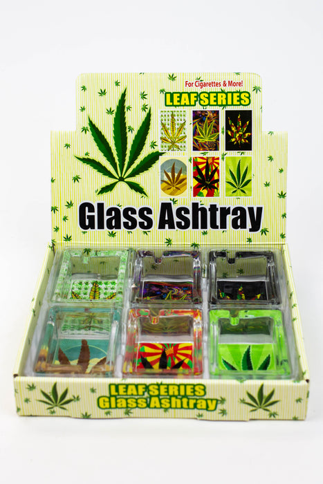 Rectangle glass ashtray Box of 6 | Jupiter Grass