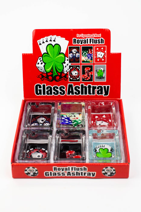 Rectangle glass ashtray Box of 6 | Jupiter Grass