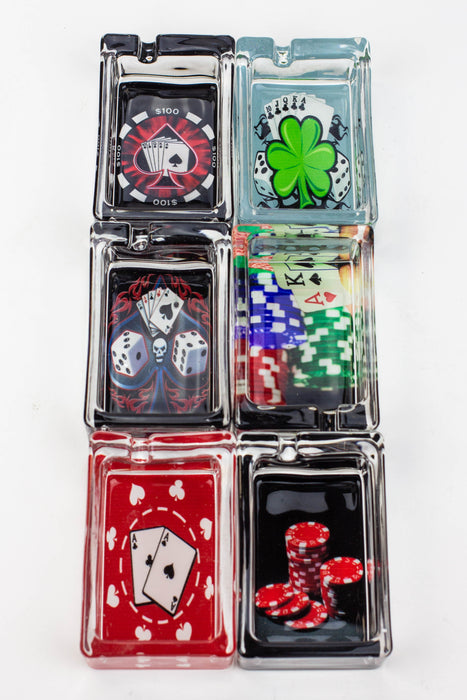 Rectangle glass ashtray Box of 6 | Jupiter Grass