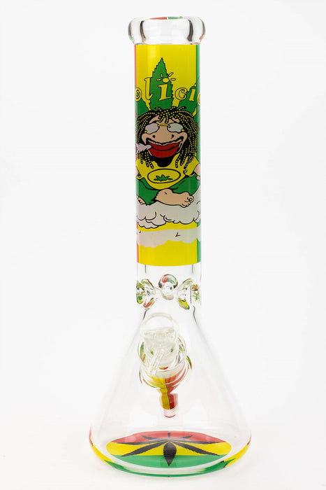 13.5" Rasta Man / 7 mm / classic beaker glass bong | Jupiter Grass