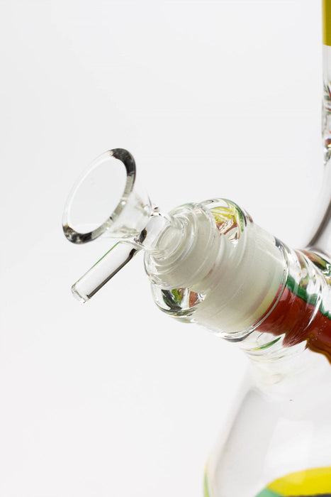 13.5" Rasta Man / 7 mm / classic beaker glass bong | Jupiter Grass