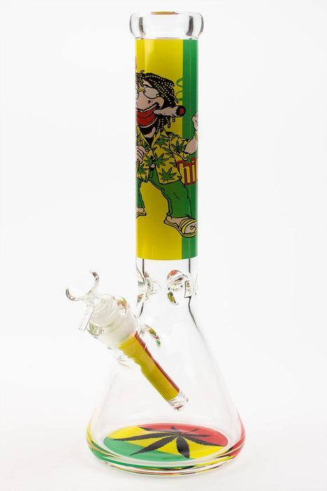 13.5" Rasta Man / 7 mm / classic beaker glass bong | Jupiter Grass