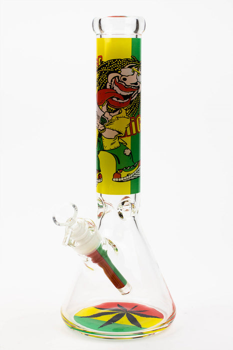 13.5" Rasta Man / 7 mm / classic beaker glass bong | Jupiter Grass