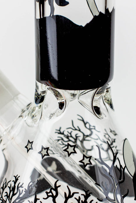 7.5" Glow in the dark beaker glass water bong | Jupiter Grass