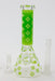 7.5" Luxury Pattern glow in the dark beaker glass water bong | Jupiter Grass