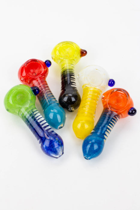 3.5" soft glass hand pipe - 8752 | Jupiter Grass