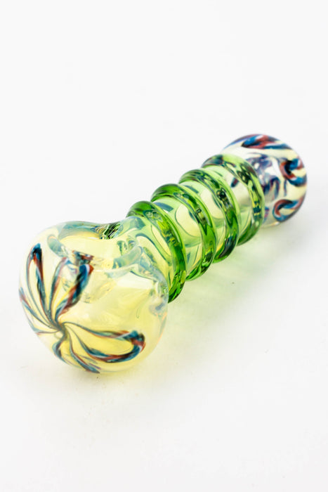 3.5" soft glass hand pipe - 8753 | Jupiter Grass