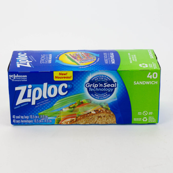 Ziploc® Sandwich Bags Box of 40 | Jupiter Grass