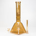 13" Infyniti 7 mm electroplated glass pyramid base bong | Jupiter Grass