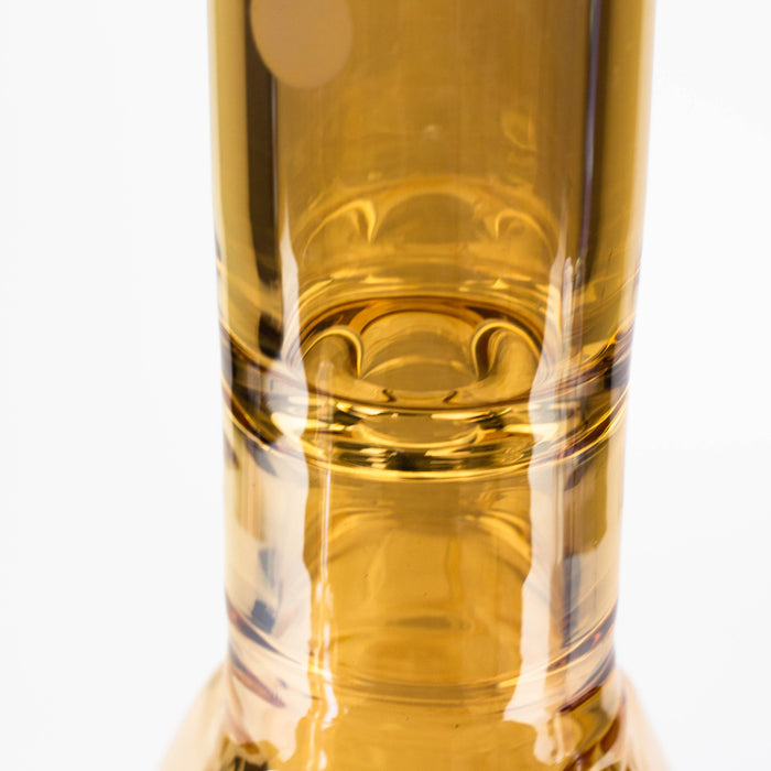 13" Infyniti 7 mm electroplated glass pyramid base bong | Jupiter Grass