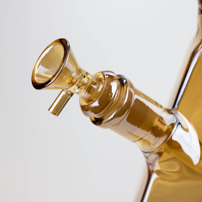 13" Infyniti 7 mm electroplated glass pyramid base bong | Jupiter Grass