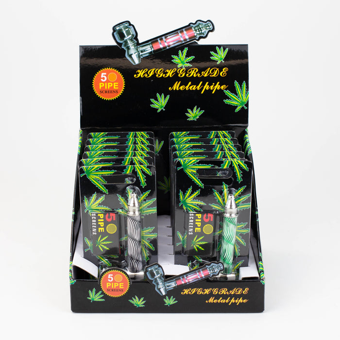 3" Metal Pipe with screen Box of 12 | Jupiter Grass