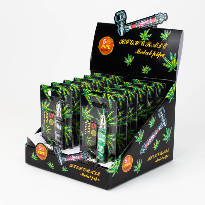 3" Metal Pipe with screen Box of 12 | Jupiter Grass