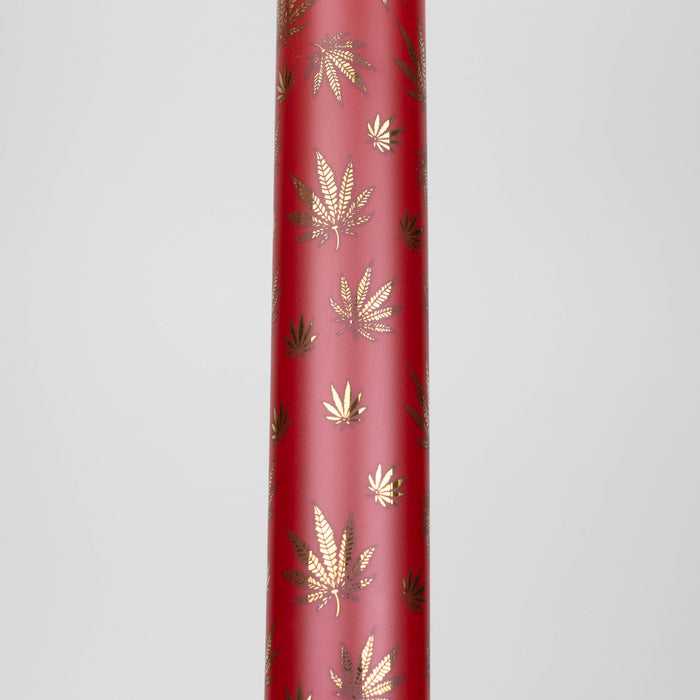 19.5" Gold leaf 9 mm glass water bong | Jupiter Grass