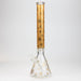 19.5" Gold leaf 9 mm glass water bong | Jupiter Grass
