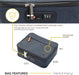 Herb & Mary | Smell Proof Accessories Storage Stash Case w/Integrated Combo Lock (Large) | Jupiter Grass