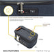 Herb & Mary | Smell Proof Accessories Storage Stash Case w/Integrated Combo Lock (Small) | Jupiter Grass