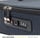 Herb & Mary | Smell Proof Accessories Storage Stash Case w/Integrated Combo Lock (Large) | Jupiter Grass